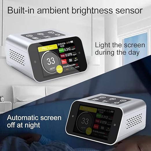 A16 Air Quality Monitor Indoor PM2.5 PM10 TVOC HCHO Tester PM1.0 Dust Meter VOC Test Formaldehyde Detector AQI Home