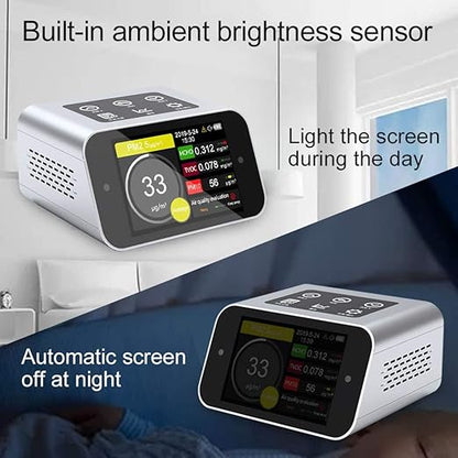 A16 Air Quality Monitor Indoor PM2.5 PM10 TVOC HCHO Tester PM1.0 Dust Meter VOC Test Formaldehyde Detector AQI Home