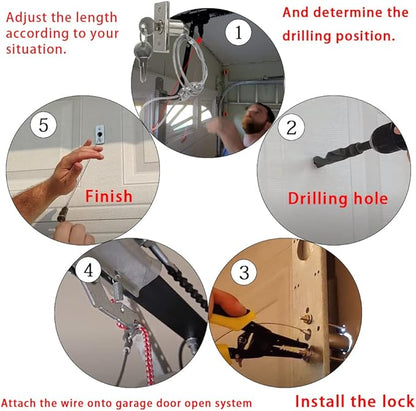 Universal Garage Door Opener Emergency Garage Door Disconnect Release Lock Kit