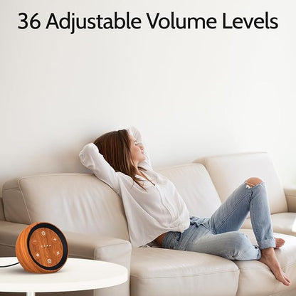 Sleep Machine White Noise Sound Machine with 32 Calming Sounds 36 Volume Levels Pink Brown Noise Machine for Baby Kid Adult with 4 Timer Noise Canceling Machine for Travel Office Privacy