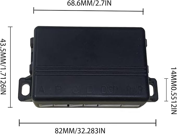 LCD Parking Sensor Kit - Displays Data on Original Screen, Easy Rear Installation, Compatible with CVBS Cameras (Not for AHD), 18 Probe Colors to Match Any Vehicle