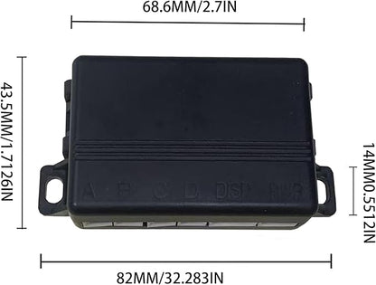 LCD Parking Sensor Kit - Displays Data on Original Screen, Easy Rear Installation, Compatible with CVBS Cameras (Not for AHD), 18 Probe Colors to Match Any Vehicle