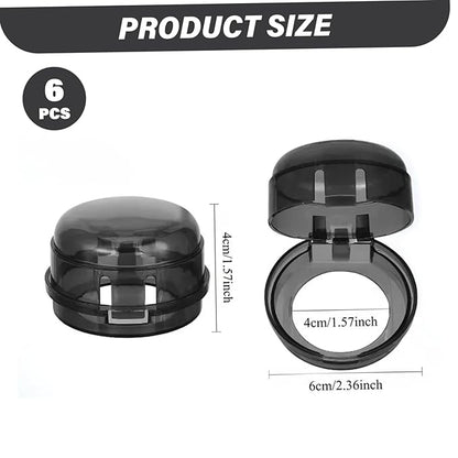 Stove Knob Safety Covers, 6PCS Gas Stove Knob Locks, Heat-Resistant Covers, Easy to Install Oven for Child Safety
