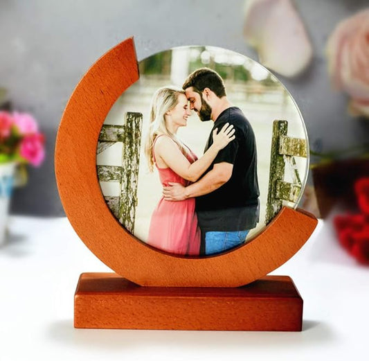 FANF&YKPY Personalized Crystal Custom Color Pictures - Crystal Photo Frame, Birthdays, Wedding Anniversaries gift for her, Wedding Gifts, for Girlfriends, Husbands,Wife,Friends,Parents