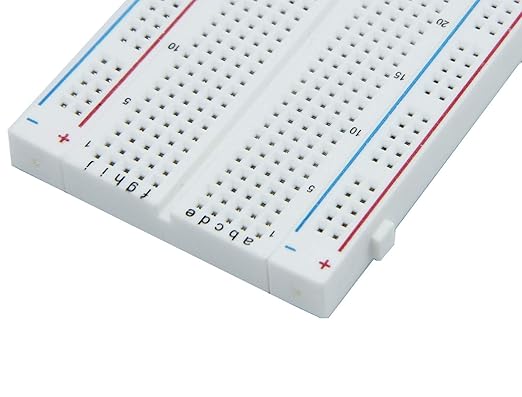MCIGICM 16Pcs Breadboard 400 Tie Point Solderless Prototype PCB Board Protoboard for Arduino DIY