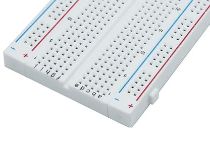 MCIGICM 16Pcs Breadboard 400 Tie Point Solderless Prototype PCB Board Protoboard for Arduino DIY