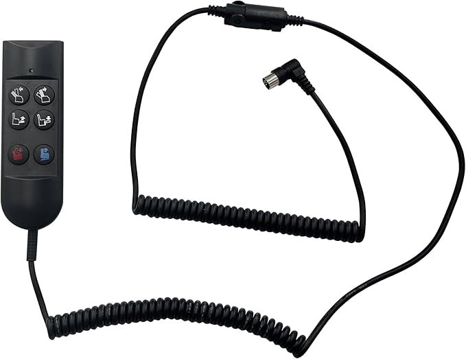 Lift Chair Power Recliner 6 Button 5 Pin Hand Control Remote Replacing ZK756HCL Replacement