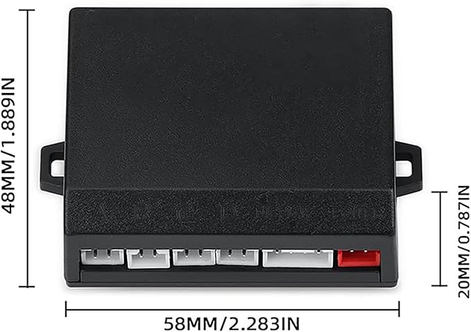 Parking Sensor Kit Backup Sensor Kit Reverse Sensor for Car 18 Color Options for Probes Adjustable Alarm Volume Professional Sensore de Reversa para Carro Safe Driving Assistant（Matte Black）