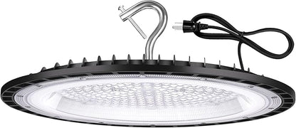 200W UFO Led High Bay Light Fixture,120VAC,30800LM,5000K Daylight Commercial Shop Bay Lighting,[850W MH/HPS Equiv.] US Plug Area Lighting for Garage/Warehouse/Barn/Gym/Factory/Workshop