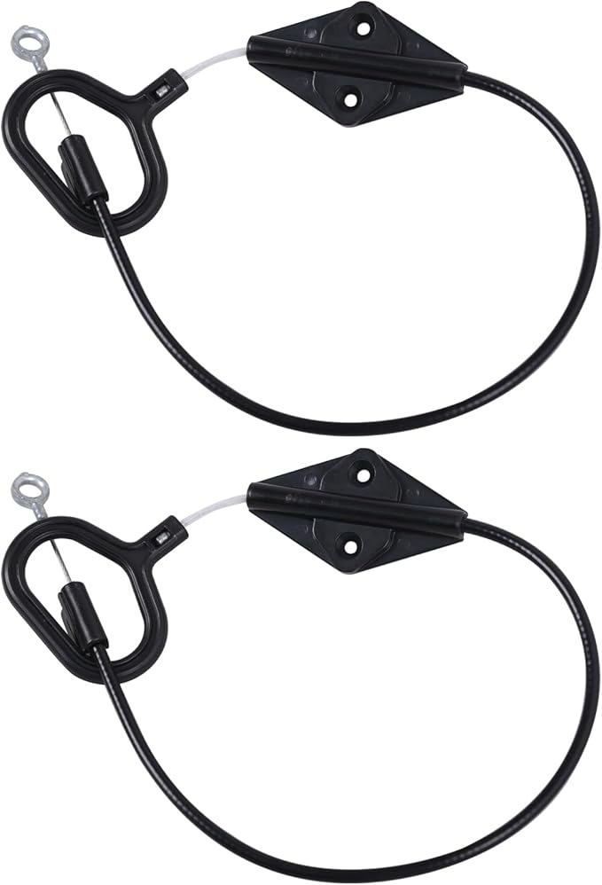 Recliner D Ring Handle Replacement for Recliner Adjustment and Maintenance Lazy Boy, Lazy boy Handle Cable, Release Cable Couch, with 3-inch Exposed Steel Wire O-end 2 Pack