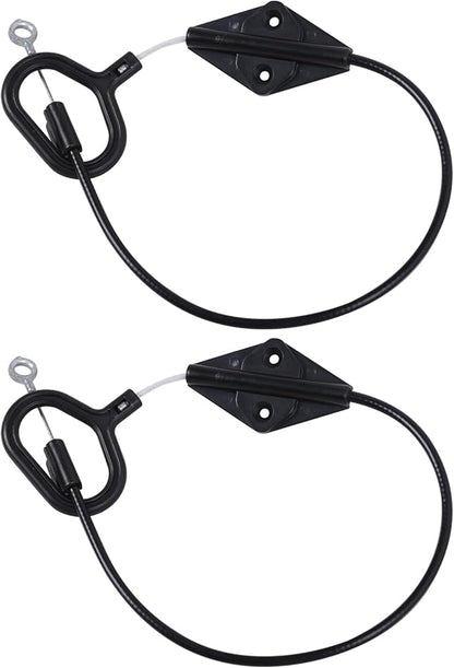 Recliner D Ring Handle Replacement for Recliner Adjustment and Maintenance Lazy Boy, Lazy boy Handle Cable, Release Cable Couch, with 3-inch Exposed Steel Wire O-end 2 Pack