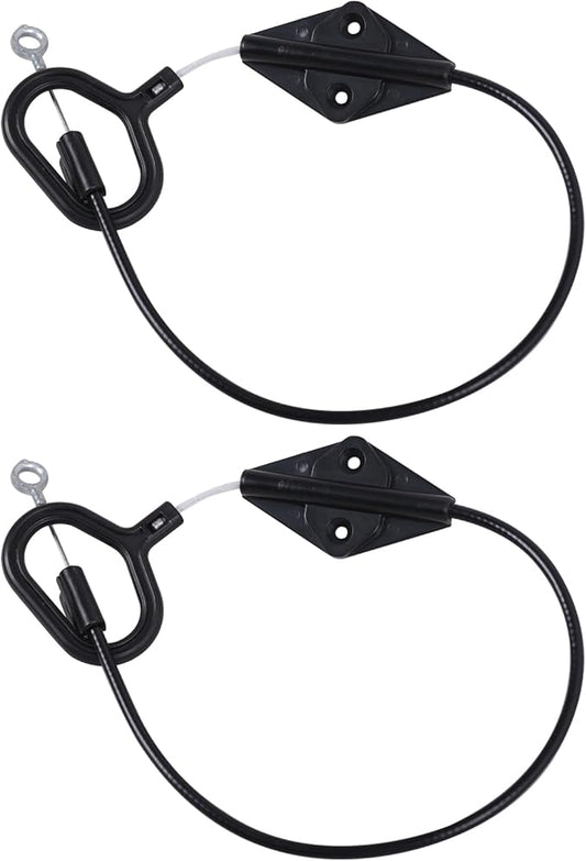 Recliner D Ring Handle Replacement for Recliner Adjustment and Maintenance Lazy Boy, Lazy boy Handle Cable, Release Cable Couch, with 3-inch Exposed Steel Wire O-end 2 Pack
