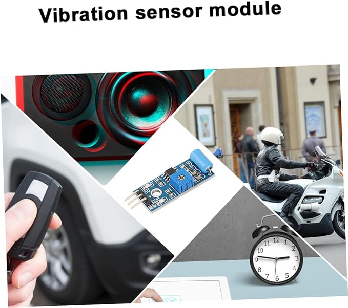 TEHAUX 10pcs Normally Closed Type Sensor Module for Alarm Systems Detection Compatible Microcontrollers for Theft Alarms Earthquake Alerts and Vehicles