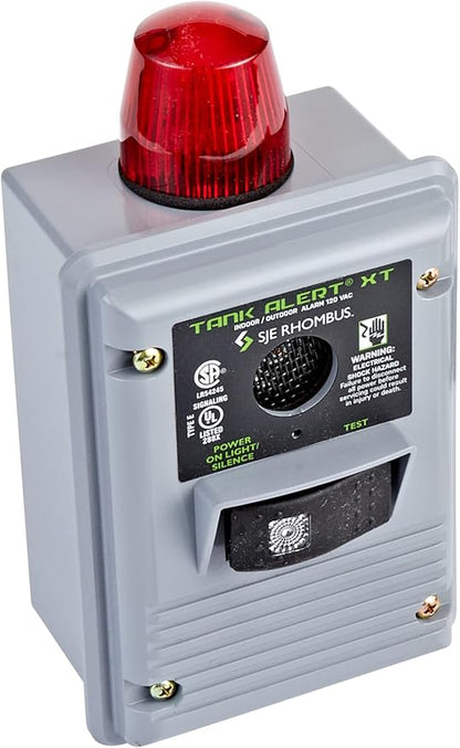 Little Giant 303HWXT 115 Volt Indoor/Outdoor High Water Alarm with 15-Ft. Mechanical Float Switch, Grey, 513273