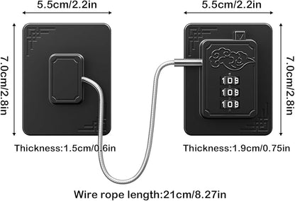 4 Pack Refrigerator Locks with 3 Digit Code, Easy Install Fridge Lock Combination, Premium Freezer Lock, Child Proof Cabinet Locks for Refrigerators, Drawers, Closets, Windows (Black)