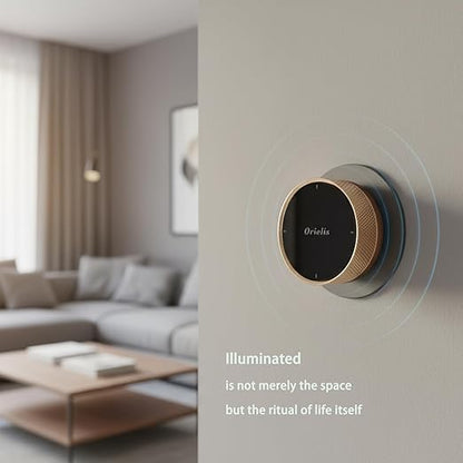 1 PCS Wireless Smart Light Switch Button, Wall-Mounted Rotary Light Switch, Compatible with Tuya Zigbee Gateway (V2 or Higher), Smart Home Control, Easy Wireless Installation