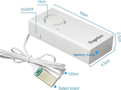 Topvico Water Leak Sensor Detector Flood Alarm for Basement RV Moisture 120dB Work Alone Battery Operated 3 Packs