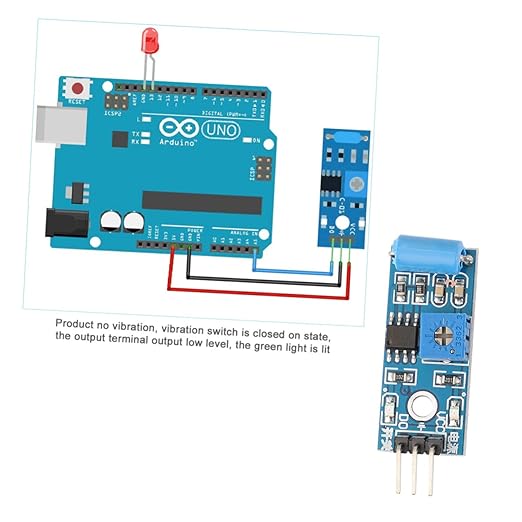 Luxshiny 10pcs Normally Closed Type Sensor Module Alarm System for Theft and Earthquake Detection Microcontroller Compatible Low Level Output Trigger