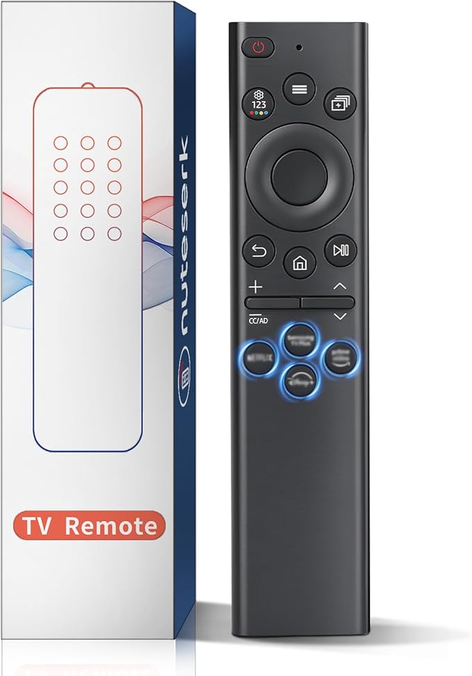Replacement Remote Control for Samsung Smart TVs – Ready to Use, Universal Remote Compatible with Samsung Frame Curved QLED Crystal UHD TVs
