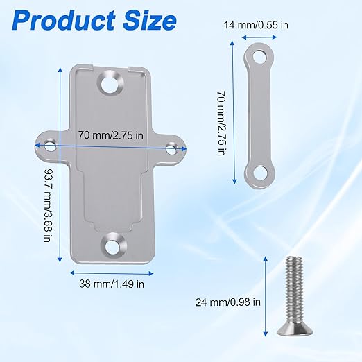 Billet Flex Fuel Sensor Mount for GM Flex Fuel Sensor Bracket 13577429 57824279 E85 Sensors Aluminum Mount with Screws