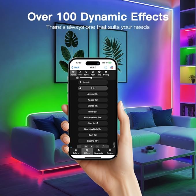 Elite Series ESP32 WLED LED Strip Controller Dynamic Mic Sound Reactive 20A Fuse Level Shifter UART Energy Save Relay for WS2811 WS2812 SK6812 WS2813 WS2815 Addressable RGB IC Strip