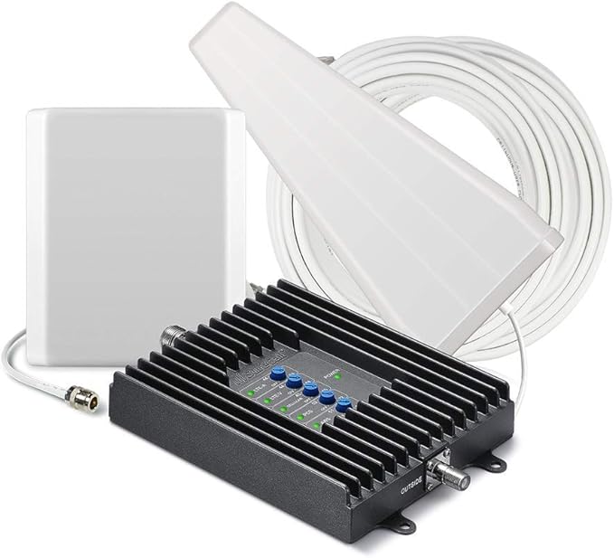 SureCall Fusion4Home Max | Most Powerful 5G/4G Cell Phone Signal Booster for Home | Best- in-Class Extended Range Technology | All-Carrier Verizon AT&T T-Mobile US Cellular | FCC Certified USA Company