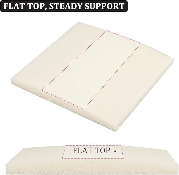 HAVARGO Couch Cushion Support for Outdoor Sagging Seat 20x20x2 Inches Couch Supports for Sagging Cushions, Quick-Drying and High Density Foam Sofa Cushion Support with Anti Slip Mesh Fabric Set of 3