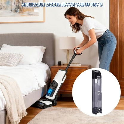 Replacement 0.8L Clean/Dirty Water Tank, Compatible with Floor ONE S5/S5 PRO Smart Wet Dry Vacuum Cleaner, Generic Water Tank Accessory