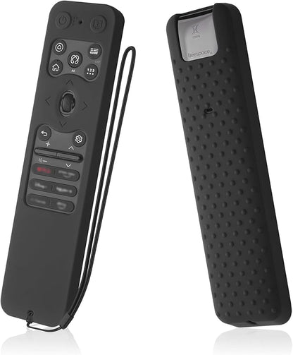 Silicone Case for LG MR25GA Remote Cover Compatible with 2025 LG OLED Smart TV C5 B5 G5 M5 Series Remote Protective Case Cover (Black)