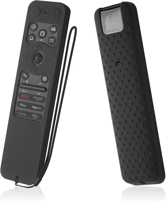 Silicone Case for LG MR25GA Remote Cover Compatible with 2025 LG OLED Smart TV C5 B5 G5 M5 Series Remote Protective Case Cover (Black)