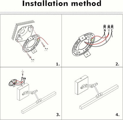 LED Picture Lights for Paintings Dimmable 15.5 Inch Long Hard-Wired Picture Frame Lights Gallery Wall Light with Adjustable Swing Arm Art Display Lamps 7W 3000K Warm White Antique Bronze