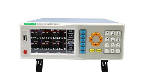 East Tester 8 Channels Temperature Recorder Temperature Data Logger 5 inches LCD Display Screen for Digital Show,ET3916-8
