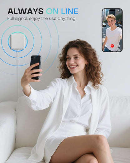 Cell Phone Signal Booster for Home Multi-Room, ZORIDA Cell Phone Booster for All U.S. Carriers Home Office, Boost 5G 4G for Verizon,72dB High Gain Antennas, Verizon, AT&T, T-Mobile App Support
