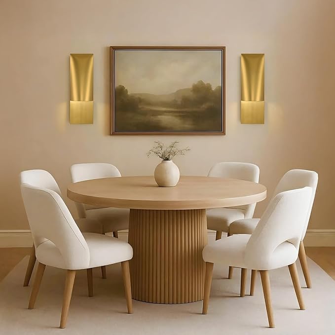 18" Wall Sconce Gold, Modern Decorative Wall Sconces, Suitable For Exterior Patio, Porch, Bedroom, Living Room, This Wall Light Can Withstand Harsh Weather Conditions Such As Rain And Snow Outdoors