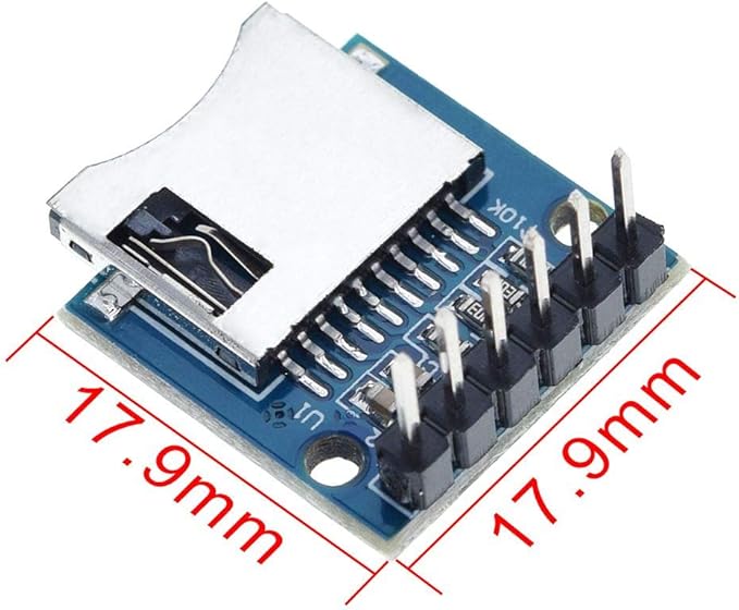 DAOKI 5Pcs TF Micro SD Card Module Memory Shield Module Micro SD Storage Expansion Board Mini Micro SD TF Card with Pins for Arduino ARM AVR with Dupont Wire