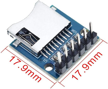 DAOKI 5Pcs TF Micro SD Card Module Memory Shield Module Micro SD Storage Expansion Board Mini Micro SD TF Card with Pins for Arduino ARM AVR with Dupont Wire