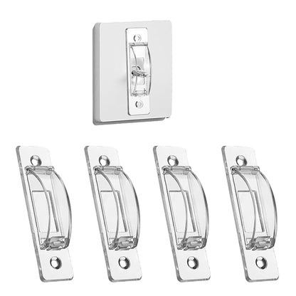 4 PCS Light Switch Cover Guard Child Proof Light Switch Guard Wall Switches Cover Toggle Switches Covers for Protects Your Lights from Being Accidentally Turned On or Off by Children and Adults