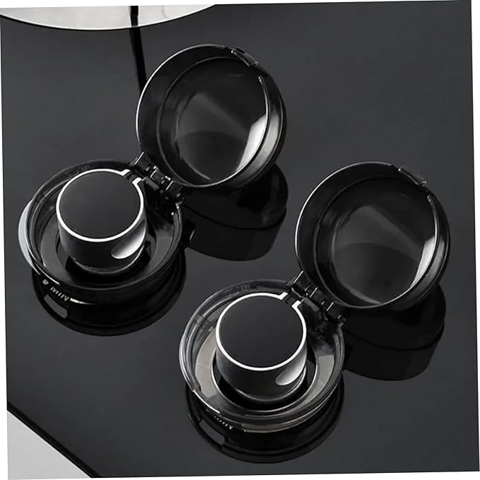 Stove Knob Safety Covers, 6PCS Gas Stove Knob Locks, Heat-Resistant Covers, Easy to Install Oven for Child Safety
