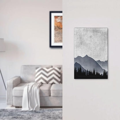 Light Switch Cover Plate Natural Landscape Mountains Pine Trees 1 Gang No Device Blank Electrical Wall Plates Faceplate Decorative Switch Plate for Bedroom living Room Decor