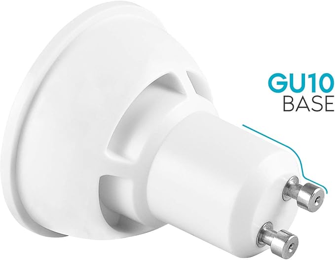 LUXRITE MR16 GU10 LED Bulbs Dimmable, 50W Halogen Equivalent, 5000K Bright White, 500 Lumens, 120V Spotlight LED Bulb GU10, Enclosed Fixture Rated, Perfect for Landscape or Home Lighting (16 Pack)