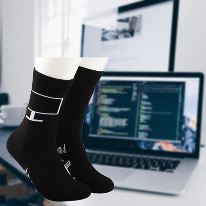 MBMSO 2 Pair Debugging Definition Socks Computer Programmer Gift IT Coder Gift Teacher Student Funny Coding Programming Socks