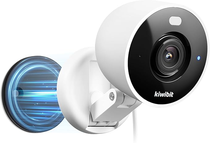 2K Security Camera Indoor/Outdoor, Pet Camera, Baby Monitor, Magnetic Mount, AI Detection, Color Night Vision, SD & Cloud Storage, Works with Alexa, 10FT Extra-Long Cable