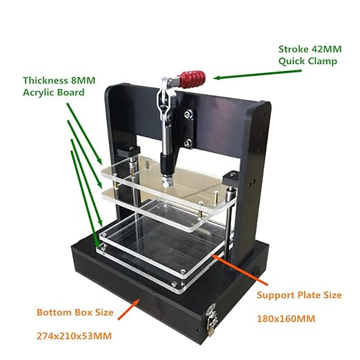 Universal PCB Test Stand, PCBA Test Rack Embryo Frame DIY Circuit Board Fixture Testing Jig 180x160MM with 4 Acrylic Board