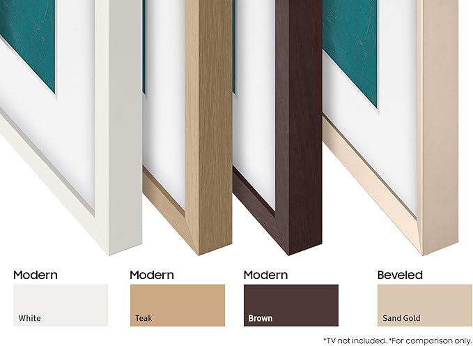 Samsung 75” The Frame Customizable Bezel (2025 Model), Magnetic, Quick and Easy Installation, VG-SCFF75BWBZA, Modern Brown