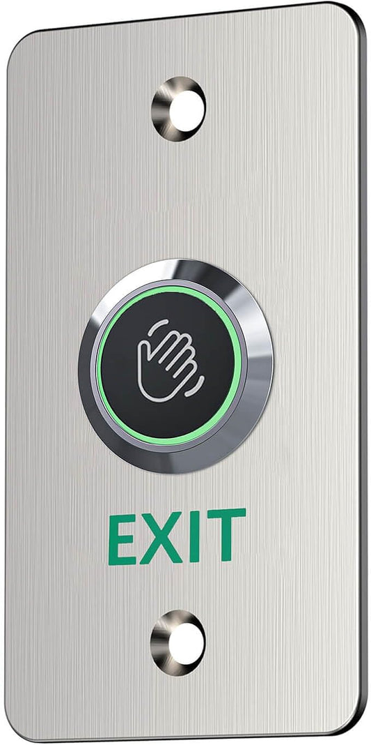 Infrared Sensor Exit Button IR Touchless Door Release 304 Stainless Steel IP67 Waterproof with LED Indicator for Access Control Systems