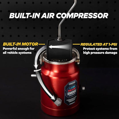 AutoLine Pro EVAP High Volume Smoke Machine Leak Tester with Built-in Air Pump - Shop Series Plus - Automotive Smoke Tester for Vacuum Leak Detection - Ceramic Smoke Coil and Best Ranked Smoke Fluid