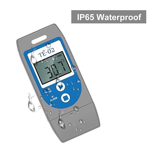 Temperature Data Logger, APRVTIO TE-02 10 PCS USB Temperature Data Recorder with PDF, 32000 Points, Plug and Play, Multi-Device Data Comparison, Calibration Certified