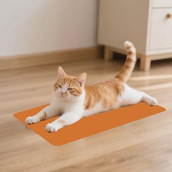 Electric Heated Floor Mat Under Desk - 110V Foot Warmer 22x12 for Office & Home | Fast Graphene Heating (5 Min) | Adjustable Temp 140°F | Waterproof PU Leather | Auto Shut-Off - Silent & Portable