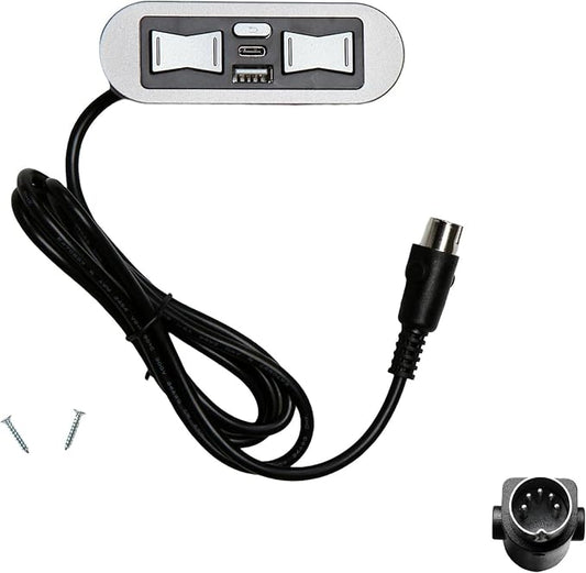 Uetmulik Recliner Emomo USB Type A and C Port 5 Button 5 Pin Hand Control Model HX90HU2 for Lift Chair