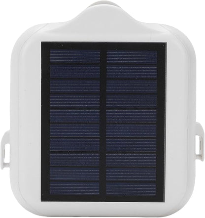 Solar Powered Smart Curtain Motor, APP Remote Control Automatic Curtain Opener Compatible with Roman Rod U Shape I Beam Tracks, with Voice Control for Home